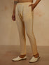Men's Beige Viscose Solid Pyjama