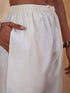 Men's Cream Cotton Solid Pyjama