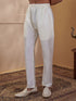 Men's Cream Cotton Solid Pyjama