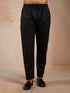 Men's Black Cotton Pyjama - Traditional Aligarh Wedding Wear