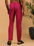 Men's Dark Pink Magenta Viscose Pant Style Pyjama