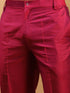 Men's Dark Pink Magenta Viscose Pant Style Pyjama