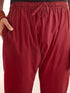 Men's Maroon Cotton Pyjama