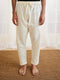 Men's White Cotton Pyjama