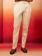 Men's Beige Cotton Lycra Pants