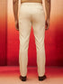 Men's Beige Cotton Lycra Pants