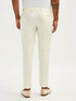 Vastramay Mens Cream Cotton Satin Lycra