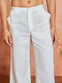 Men's White Korean Cotton Pant