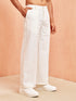 Men's White Cotton Pant