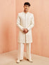 Men's Cream Fine Satin Palazzo Pants