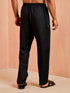 Men's Black Solid Pyjama