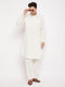 Men's Cream Pathani Suit Set