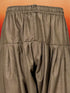 Men's Chiku Solid Swiss Slub Cotton Pathani Kurta with Chiku Silk Blend Patiala