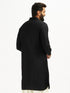 Men's Black And White Viscose Pathani