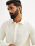 Men's Cream Viscose Pathani