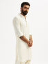 Men's Cream Viscose Pathani