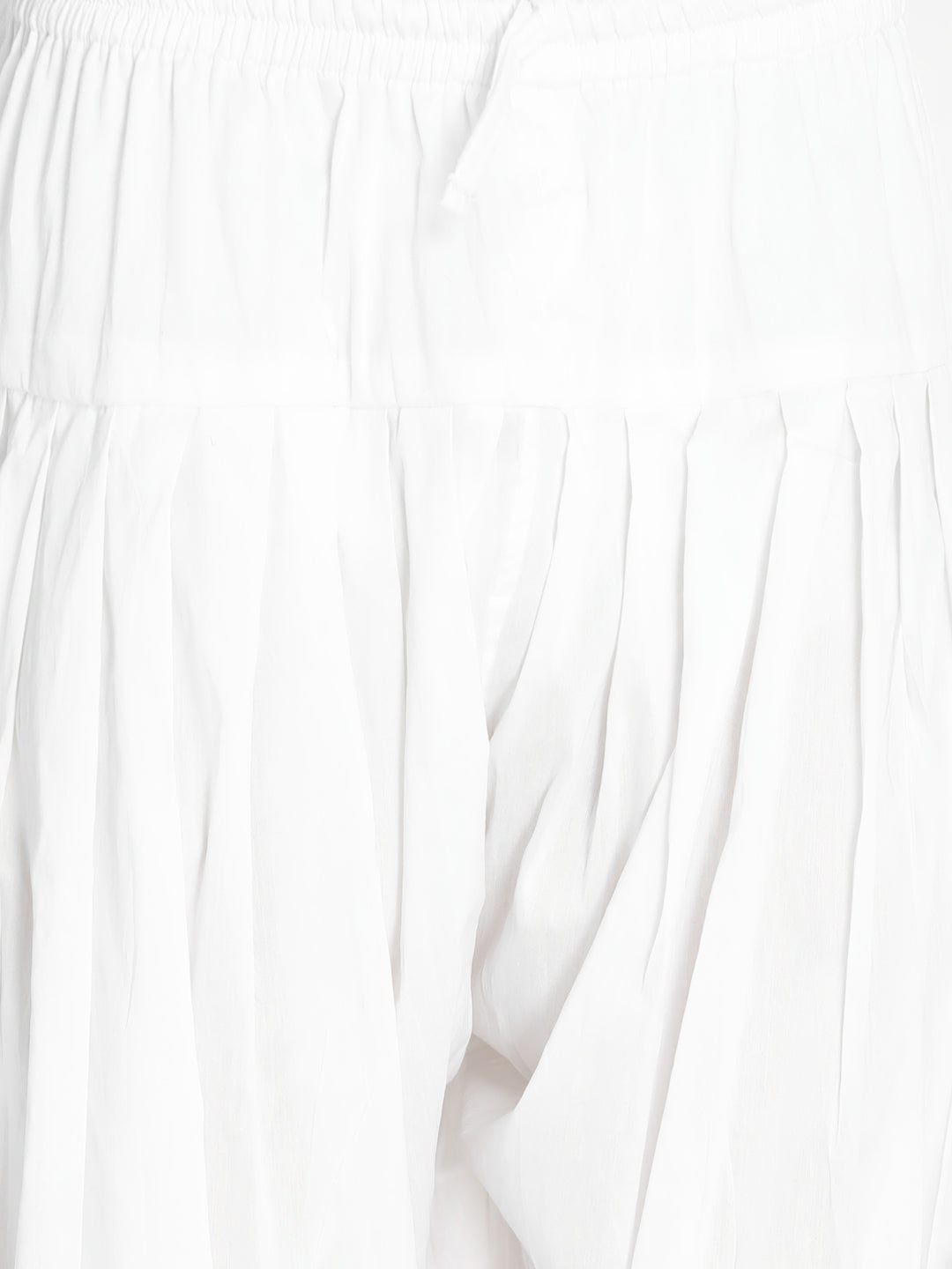 Men's White Viscose Pathani Kurta Set