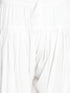 Men's White Viscose Pathani Kurta Set