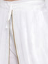 Men's White Silk Blend Dhoti Pant
