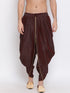 Men's Wine Silk Blend Dhoti Pant