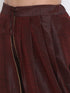 Men's Wine Silk Blend Dhoti Pant