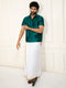 Men's Bottle Green Silk Blend Shirt And Mundu