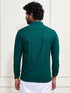 Men's Green Rayon Embellished Shirt