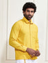 Men's Yellow Rayon Embellished Shirt