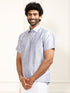 Men's Lavender Silk Blend Ethnic Shirt