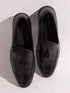 Men's Black Tasselled Loafer | Synthetic Matte Finish | Twin Tassel Vamp | Airmix Sole | All Season