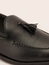 Men's Black Tasselled Loafer | Synthetic Matte Finish | Twin Tassel Vamp | Airmix Sole | All Season