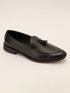 Men's Black Tasselled Loafer | Synthetic Matte Finish | Twin Tassel Vamp | Airmix Sole | All Season