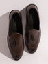 Men's Brown Tasselled Loafer | Synthetic Matte Finish | Twin Tassel Vamp | Airmix Sole | All Season
