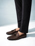 Men's Brown Tasselled Loafer | Synthetic Matte Finish | Twin Tassel Vamp | Airmix Sole | All Season