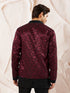Men's Wine Silk Blend Jacket