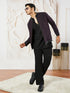 Men's Wine Silk Blend Jacket