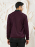 Men's Wine Silk Blend Jacket