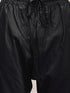 Men's Black Silk Blend Sherwani Kurta Pyjama And Dupata Set