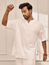 Men White Cambric Cotton Yoga Kurta
