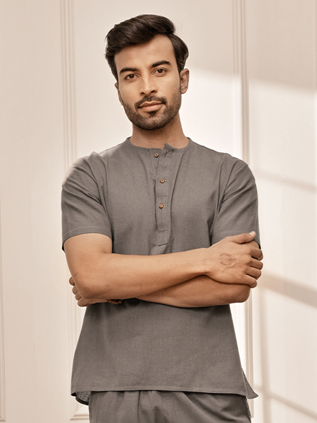 cotton yoga kurta for men