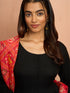 Women's Black Rayon Anarkali Kurta Set