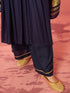 Women's Navy Blue Rayon Anarkali Kurta Set