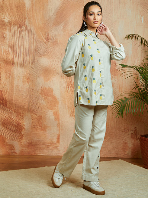 Women's Cream Co Ords Set