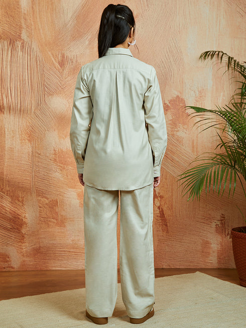 Women's Cream Co Ords Set