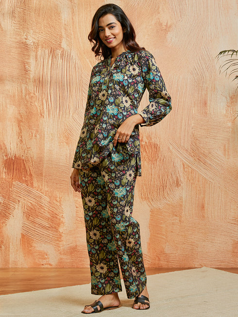 Women's Black Co Ords Set