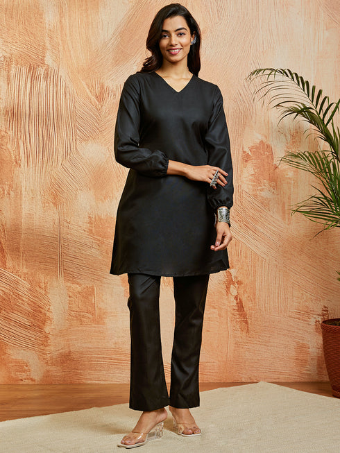 Women's Black Co Ords Set