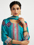 Women's Turquoise Dhoti Kurta Set