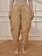 Women's Beige Cambric Cotton Dhoti Yoga Pants