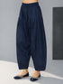 Women's Navy Blue Cambric Cotton Solid Palazzo