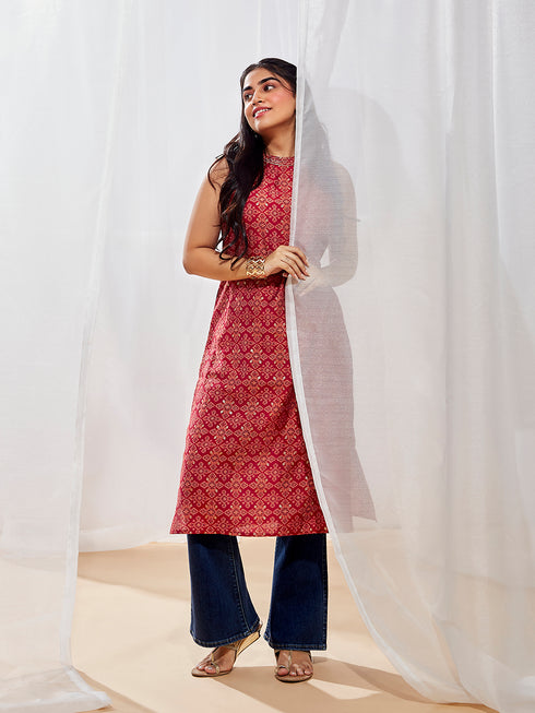 Women's Red Kurta